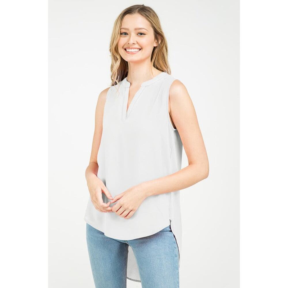 Staple Sleeveless Top-White